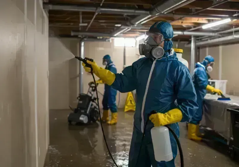 Basement Sanitization and Antimicrobial Treatment process in Rancho Alegre, TX